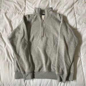 Grey quarter zip